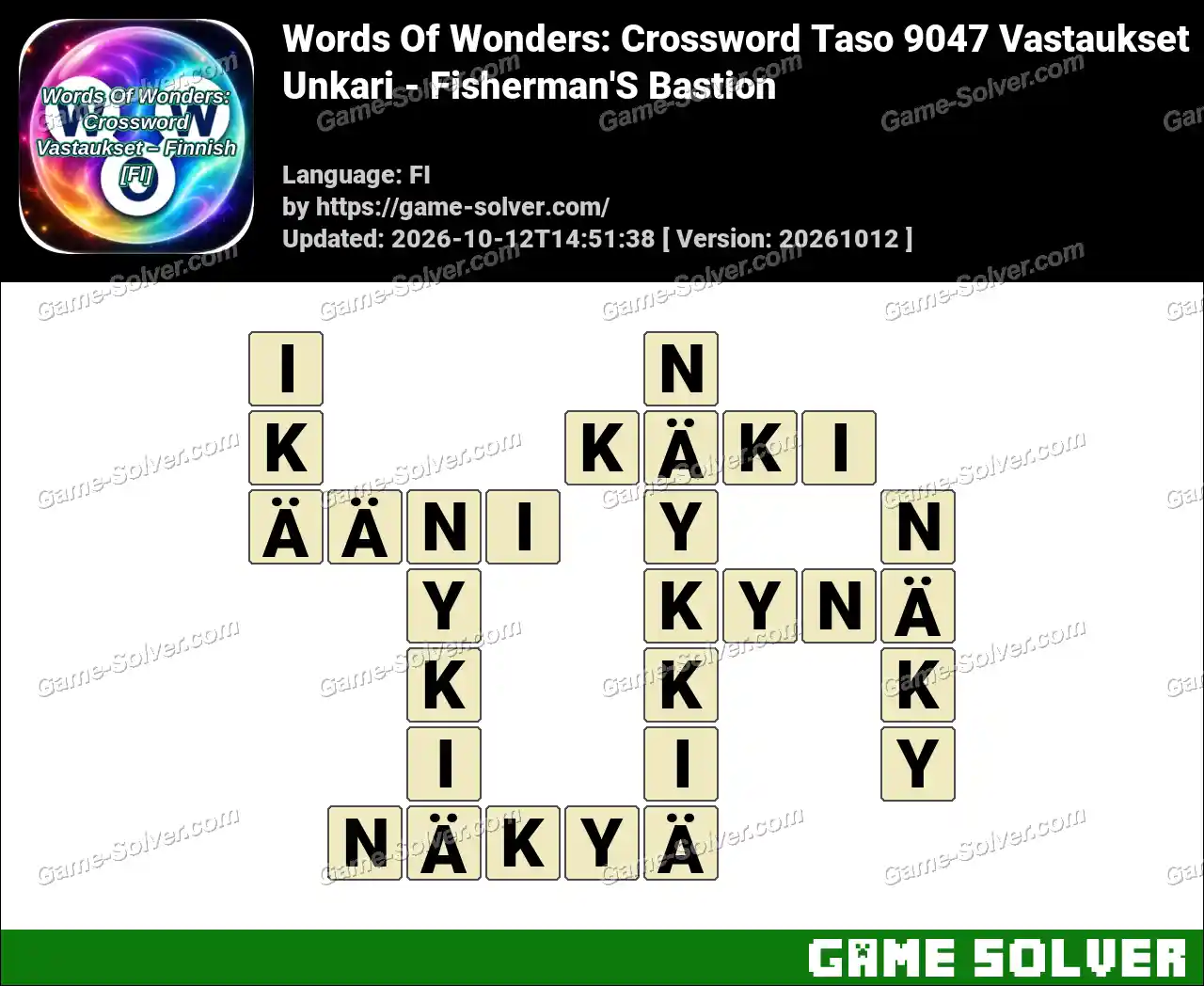 Words Of Wonders: Crossword Taso 9047 Vastaukset – Unkari – Fisherman’S Bastion